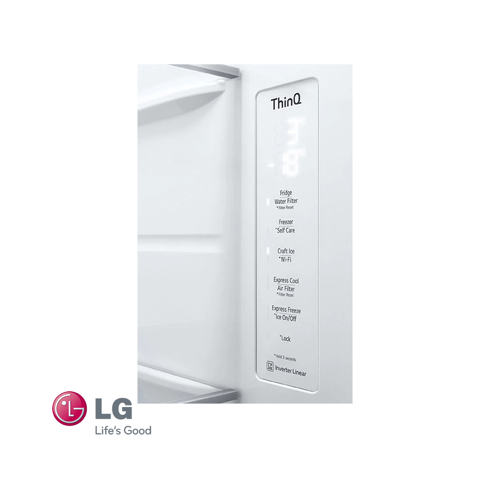 Refrigeradora LG Side by Side 674 Litros Instaview® VS25GMIW