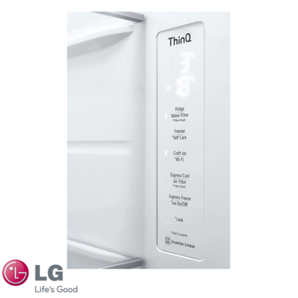 Refrigeradora LG Side by Side 674 Litros Instaview® VS25GMIW