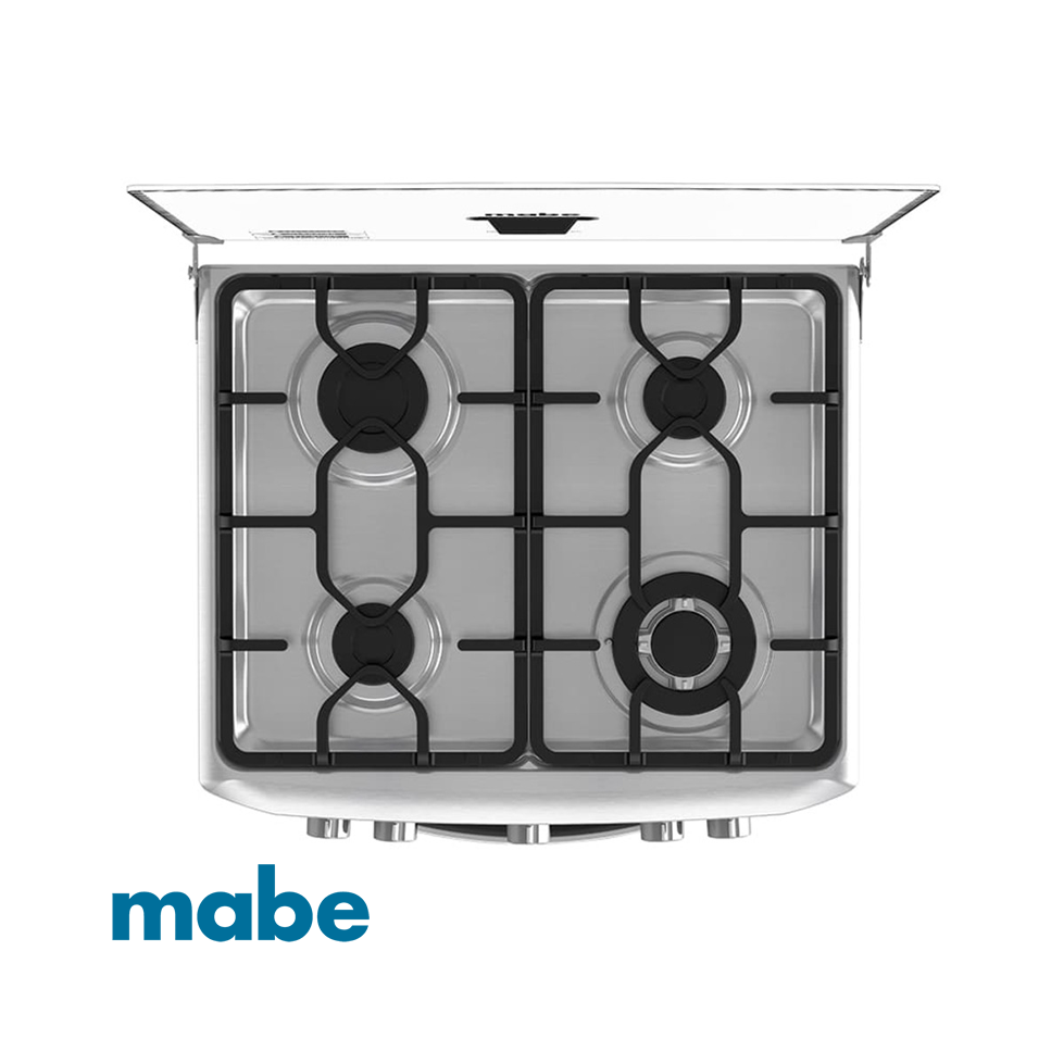 Cocina a Gas Mabe 4 Quemadores Con Grill EM6060FX2