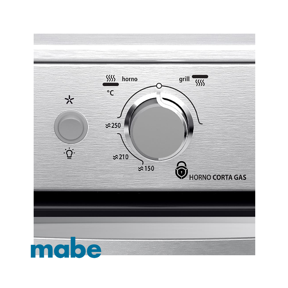 Cocina a Gas Mabe 4 Quemadores Con Grill EM6060FX2