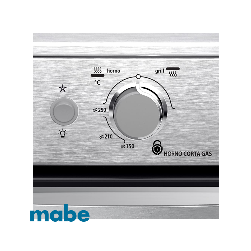 Cocina a Gas Mabe 4 Quemadores Con Grill EM6060FX2