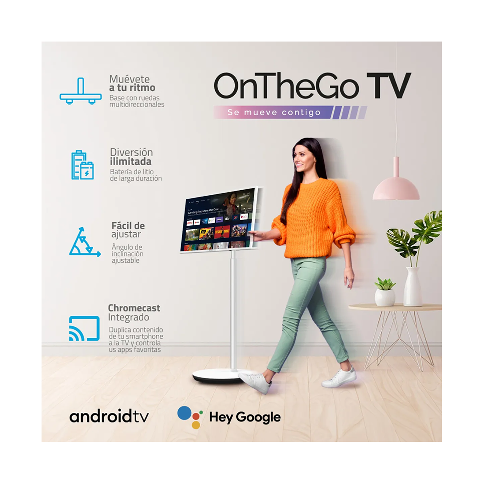 Pantalla Interactiva Indurama 32″ Pulgadas Android On-The-Go 32TMKPHD