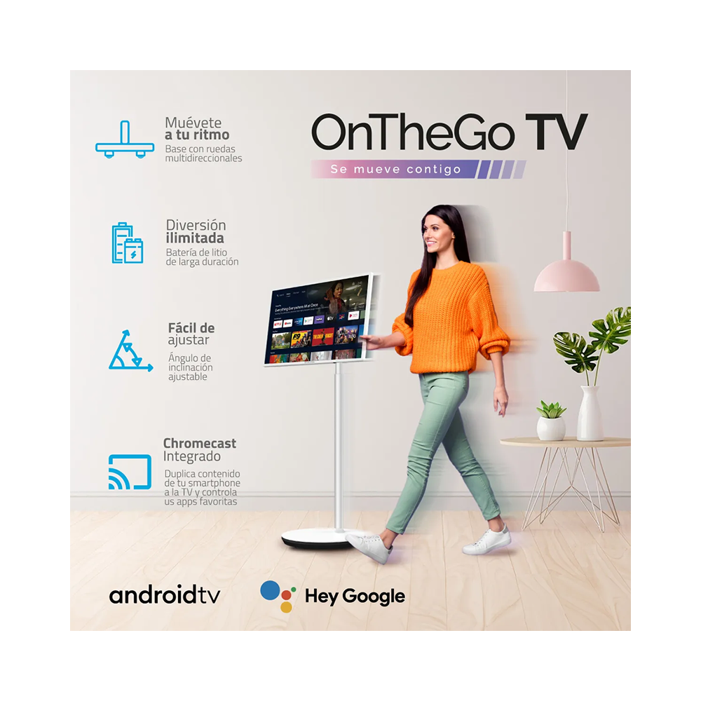 Pantalla Interactiva Indurama 32″ Pulgadas Android On-The-Go 32TMKPHD