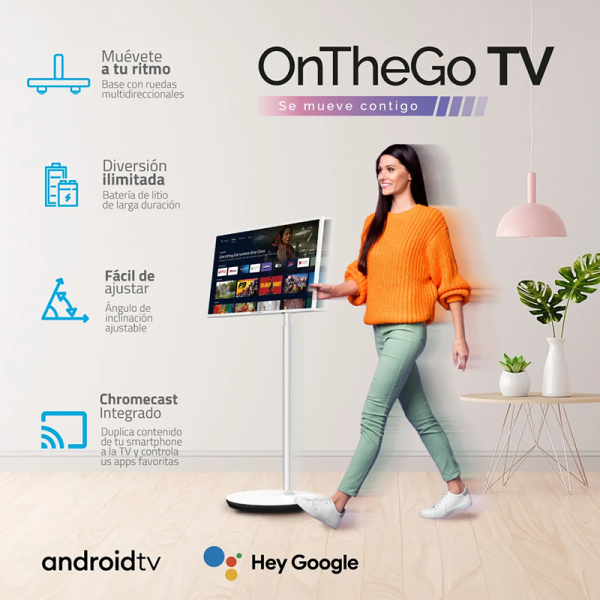 Pantalla Interactiva Indurama 32″ Pulgadas Android On-The-Go 32TMKPHD