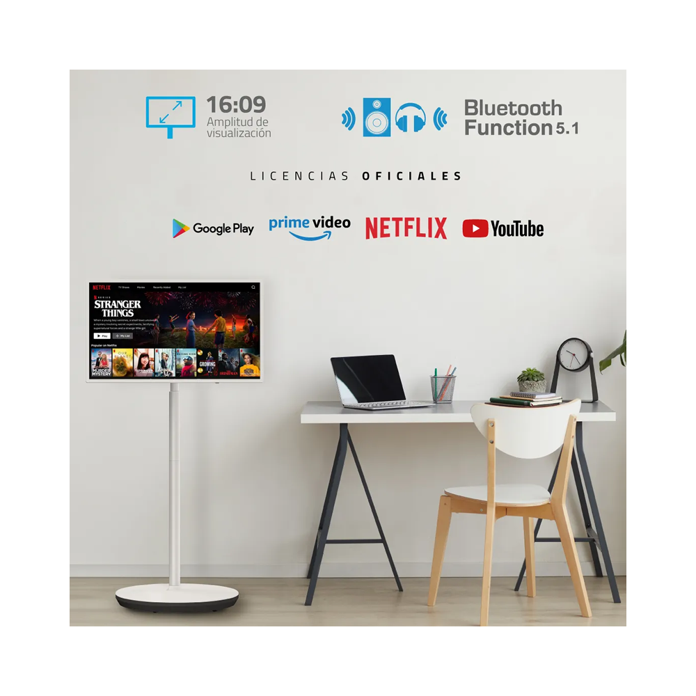 Pantalla Interactiva Indurama 32″ Pulgadas Android On-The-Go 32TMKPHD