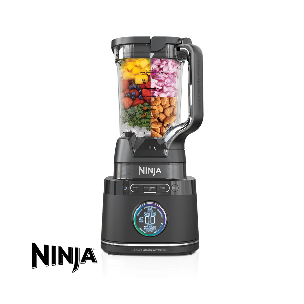 Licuadora Ninja Multifunción con Procesador de Alimentos 1800 Peak Watts TB401