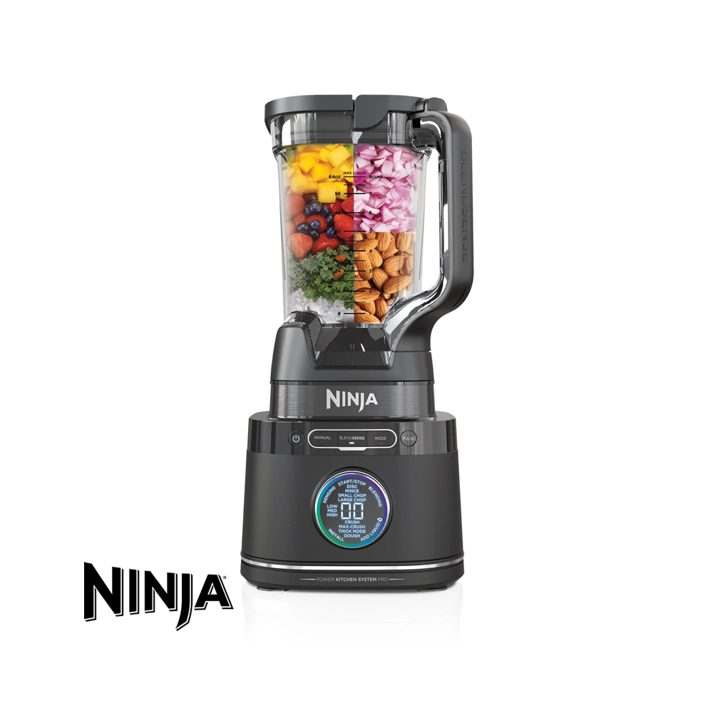 Licuadora Ninja Multifunción con Procesador de Alimentos 1800 Peak Watts TB401