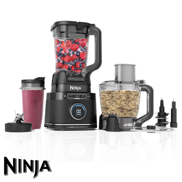Licuadora Ninja Multifunción con Procesador de Alimentos 1800 Peak Watts TB401