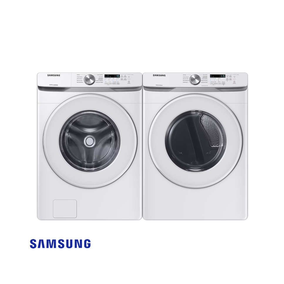 Combo Lavadora + Secadora de Gas Samsung 20 Kgs – 44 Lbs Inverter