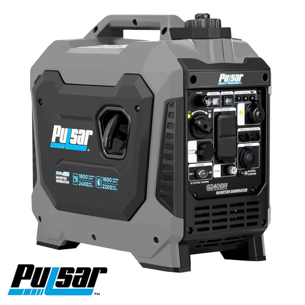 Generador Inverter Eléctrico Pulsar Monofásico de 2400 Watts G240BN