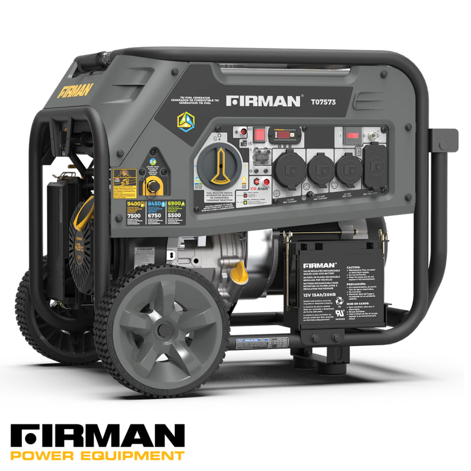 Generador Eléctrico FIRMAN Refurbished Bifásico de 9400 Watts T07573