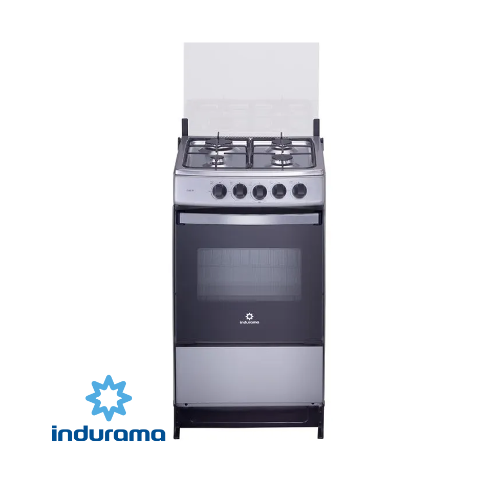 Cocina de Gas Indurama de Acero Inoxidable – 4 Quemadores DUBLIN