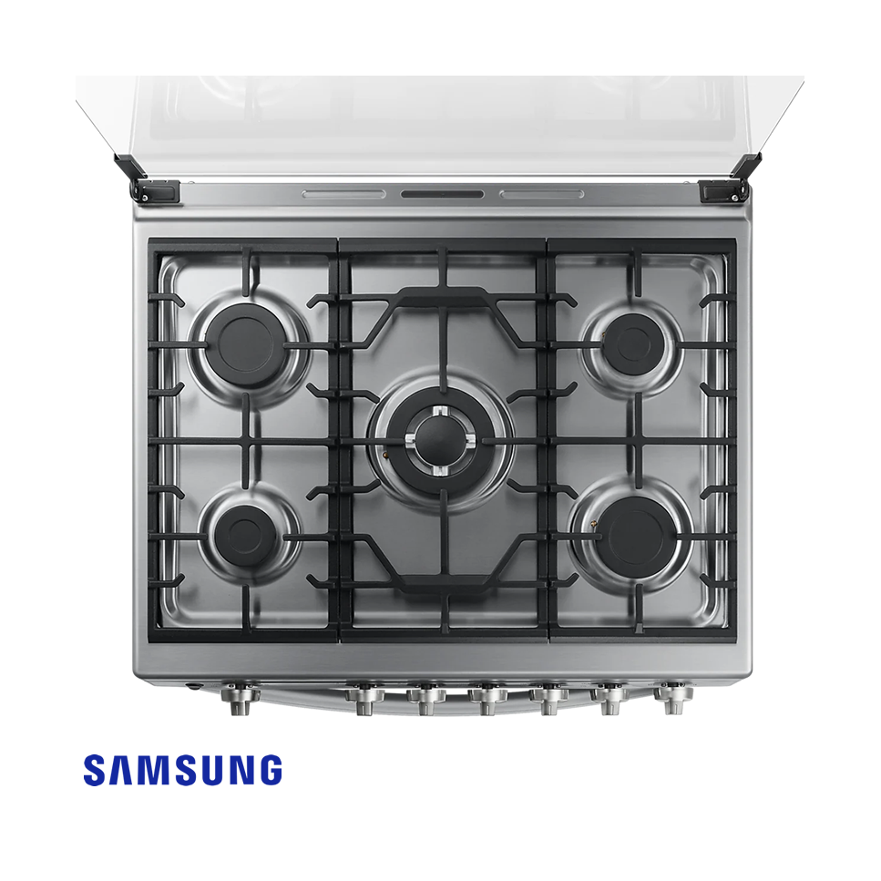 Cocina a Gas Samsung 5 Quemadores Acero Inoxidable NX52T7522LS