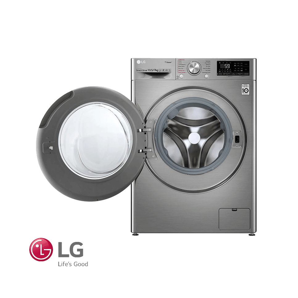 Lavadora Secadora LG 13 kgs Eléctrica 110v Inverter Gris WD13MVC4S6
