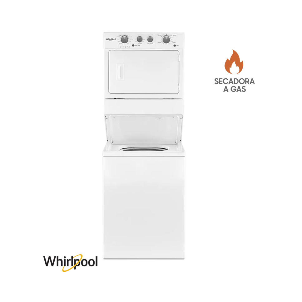 Torre de Lavado Whirlpool a Gas 20kgs - 44 libras 7MWGT4027HW