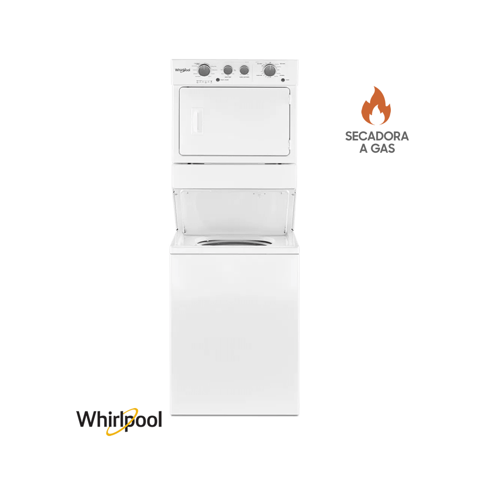 Torre de Lavado Whirlpool a Gas 20kgs - 44 libras 7MWGT4027HW