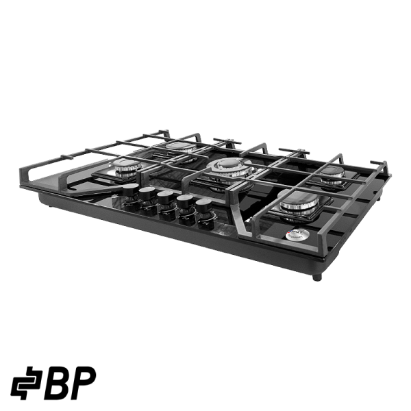 Encimera a Gas Empotrable BP 5Q Vidrio Parrilla Hierro Fundido de 90cm  BARCELONA II