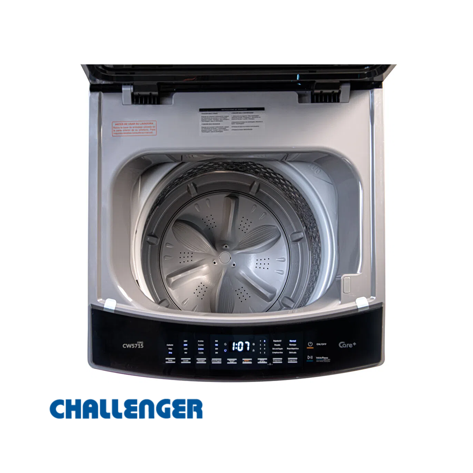 Lavadora Challenger 15 kgs 33 Lbs Digital Sin Agitador CW5715