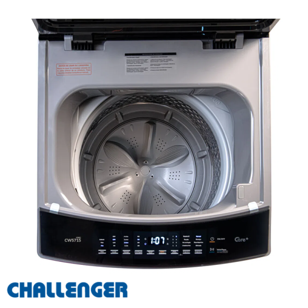 Lavadora Challenger 15 kgs 33 Lbs Digital Sin Agitador CW5715