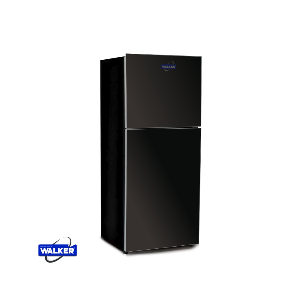 Minibar Walker Doble Puerta 108 Litros Vidrio Negro BCD-108R
