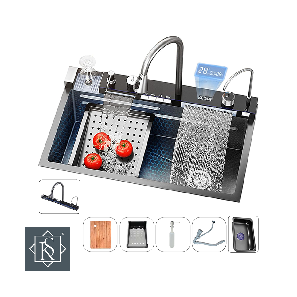 Fregadero Rock Stone de 1 Pozo Con Accesorios LUXE COMPLETO DIGIT