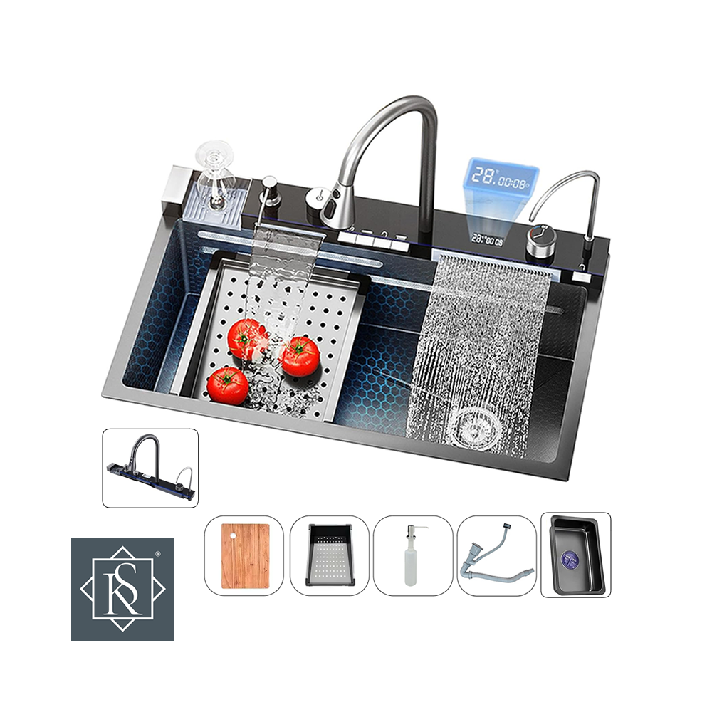 Fregadero Rock Stone de 1 Pozo Con Accesorios LUXE COMPLETO DIGIT