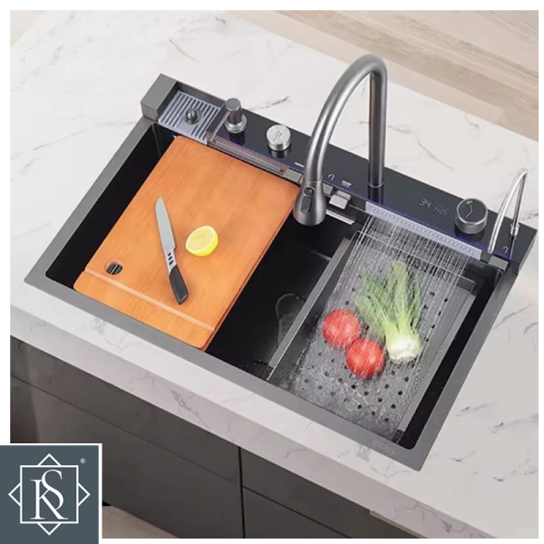 Fregadero Rock Stone de 1 Pozo Con Accesorios LUXE COMPLETO DIGIT