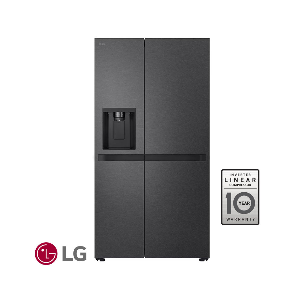 Refrigeradora LG Side by Side 679 Litros Matte Black Inverter VS25LQIK