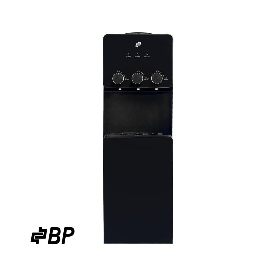 Dispensador de Agua BP 3 Llaves en Color Negro AQUALUXE