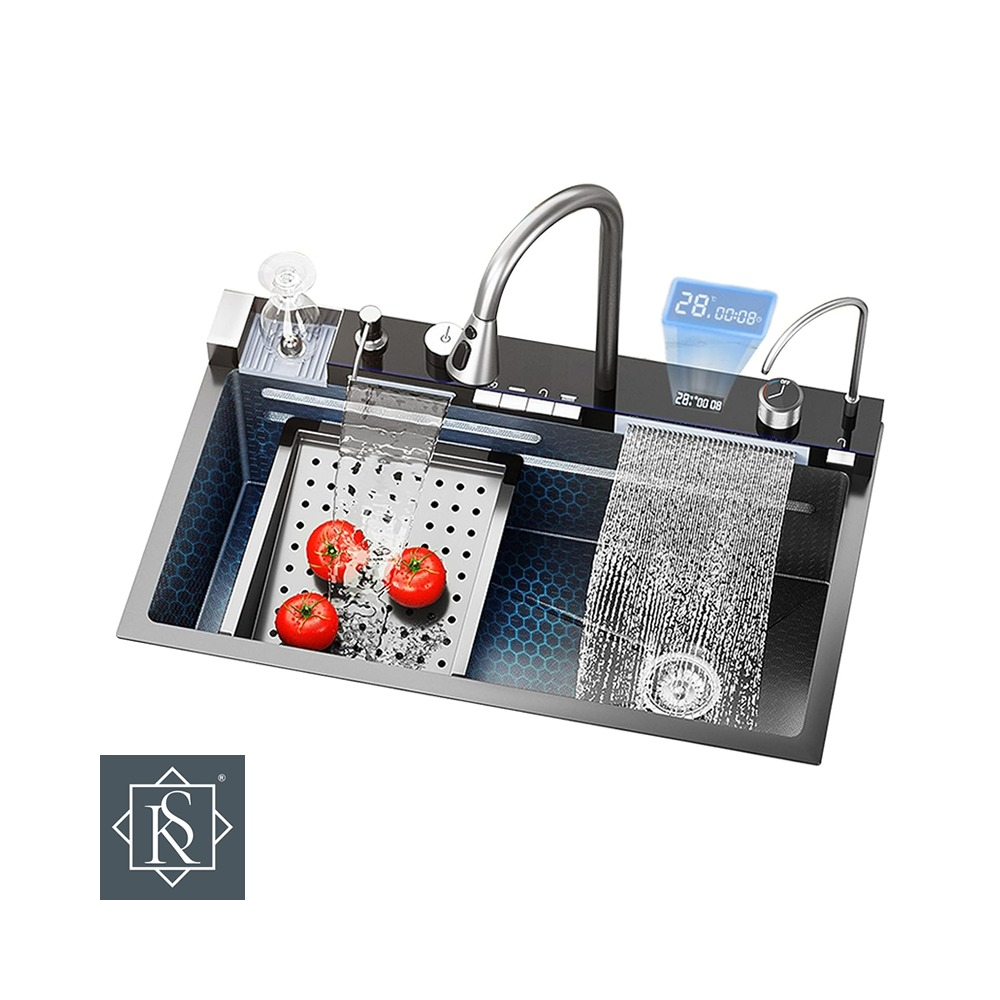 Fregadero Rock Stone de 1 Pozo Con Accesorios LUXE COMPLETO DIGIT