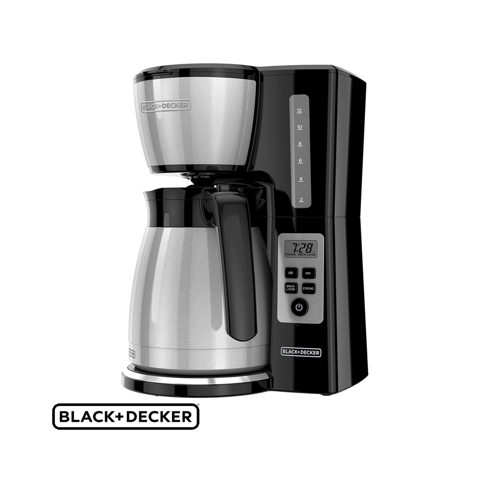 Cafetera Black+Decker Tecnología Vortex Para 12 Tazas CM2046S