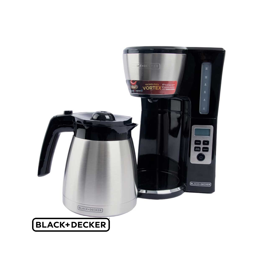 Cafetera Black+Decker Tecnología Vortex Para 12 Tazas CM2046S
