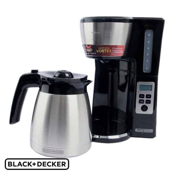 Cafetera Black+Decker Tecnología Vortex Para 12 Tazas CM2046S
