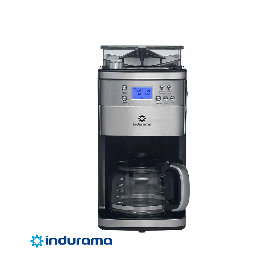 Cafetera Con Molino Indurama Para 12 Tazas MCI-CR