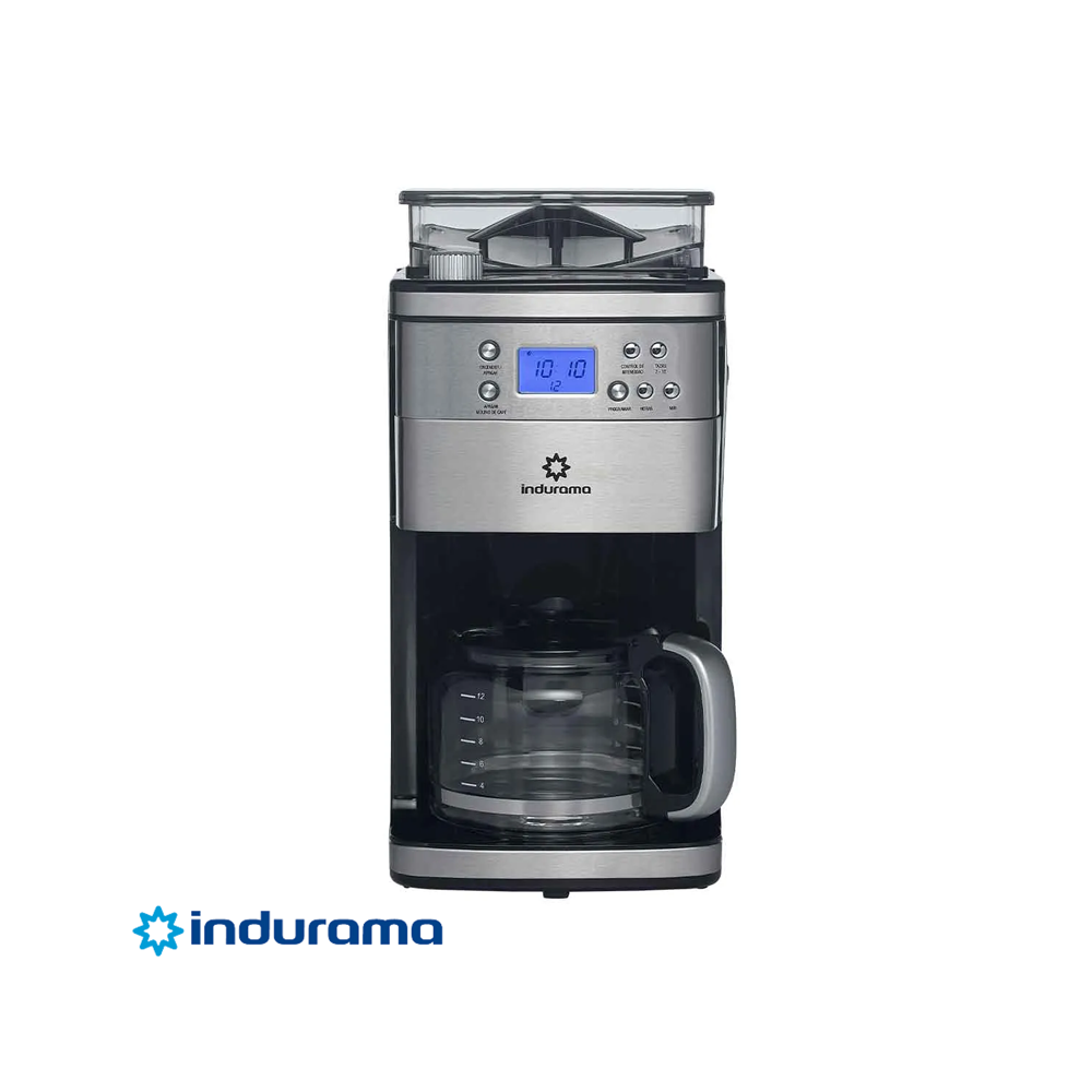 Cafetera Con Molino Indurama Para 12 Tazas MCI-CR
