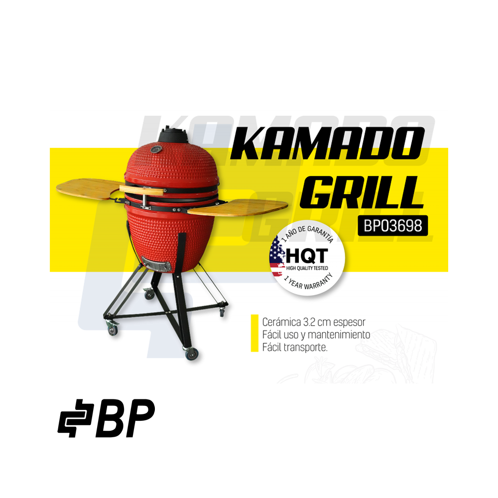 Parrilla Ahumadora de Carbón BP de Cerámica KAMADO-GRILL