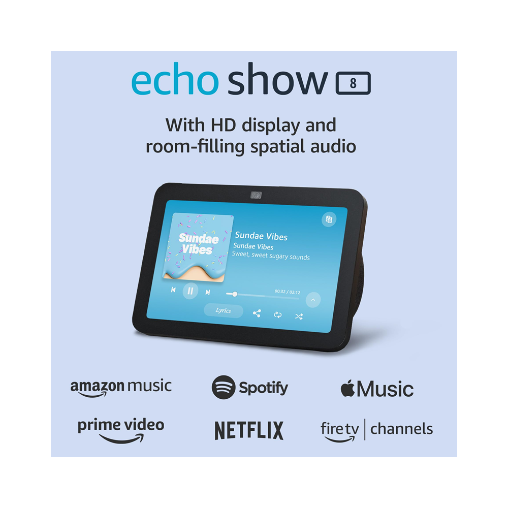 Amazon Alexa Negro Echo Show 8