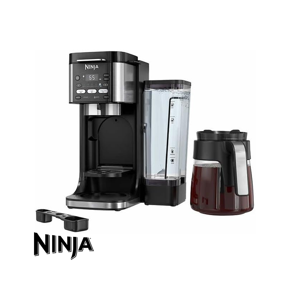 Cafetera NINJA Dual de 1.5 Litros con Jarra Cristal y Panel Digital CFP105CO