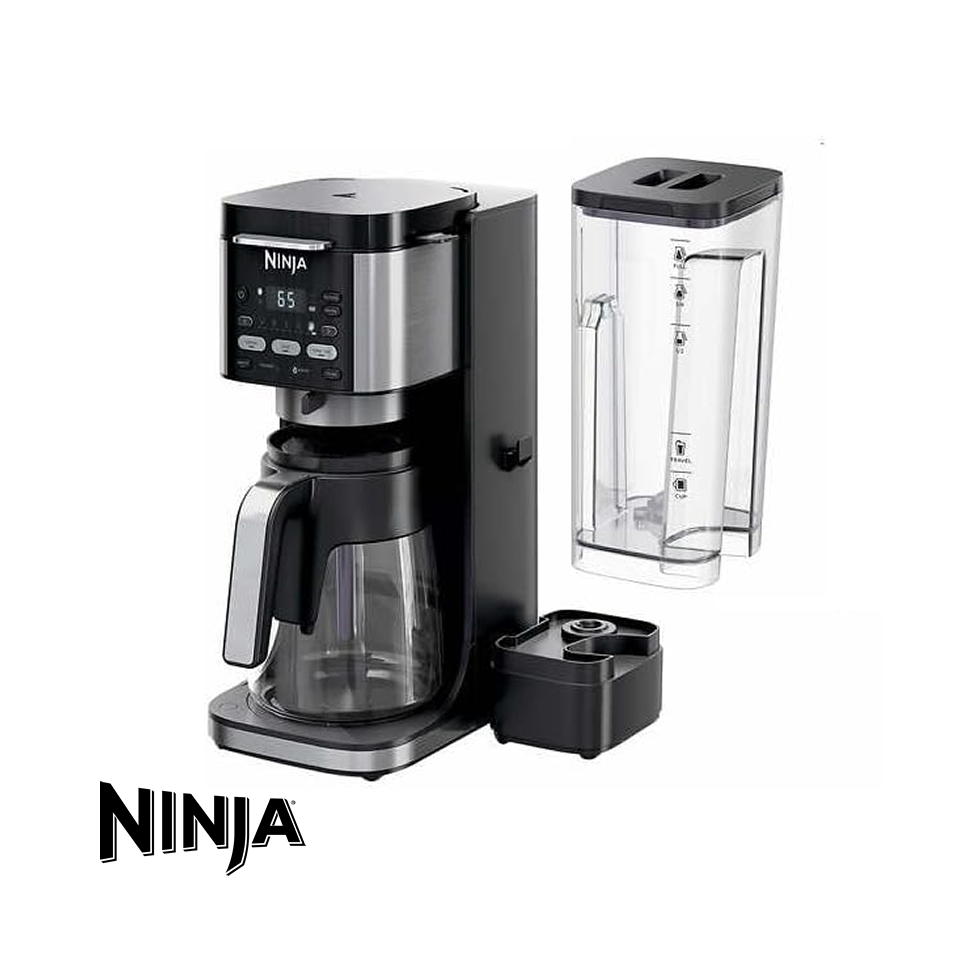 Cafetera NINJA Dual de 1.5 Litros con Jarra Cristal y Panel Digital CFP105CO