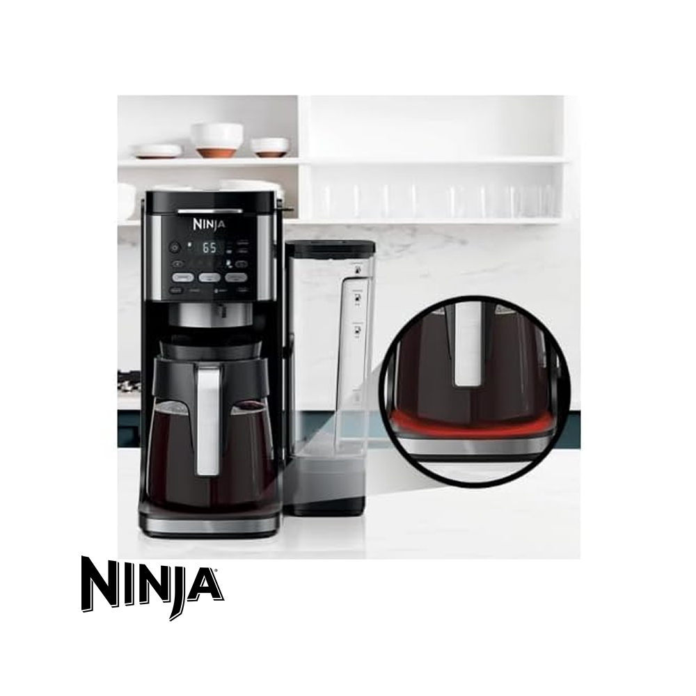 Cafetera NINJA Dual de 1.5 Litros con Jarra Cristal y Panel Digital CFP105CO
