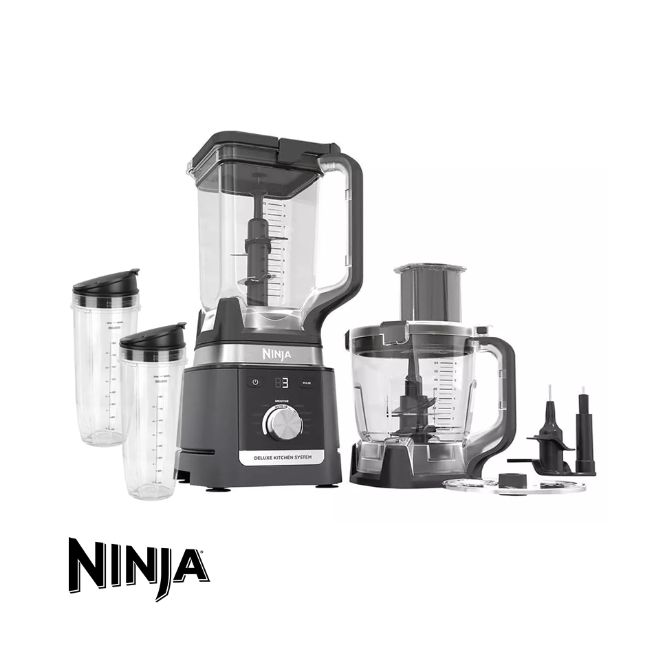 Licuadora Ninja Deluxe Multifunción con Procesador de Alimentos 1600 Peak Watts CO905KS