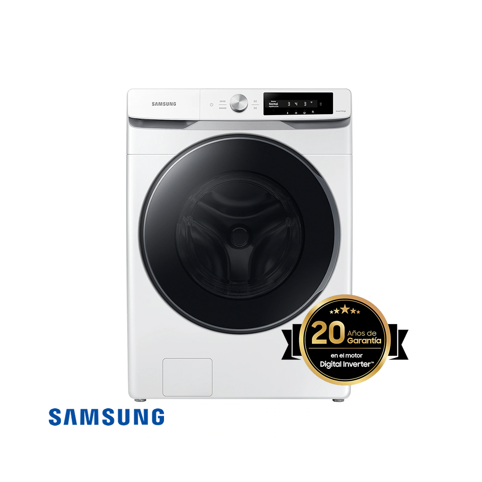 Combo Lavadora + Secadora de Gas Samsung 22 Kgs – 48 Lbs Inverter