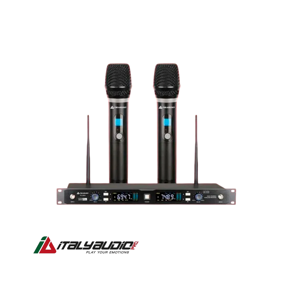 Sistema Micrófonos Inalámbricos Dobles Italy Audio ITL-820