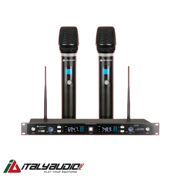 Sistema Micrófonos Inalámbricos Dobles Italy Audio ITL-820