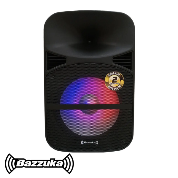 Parlante Bazzuka Portatil de 100 Watts 8" Pulgadas + Micrófono B308