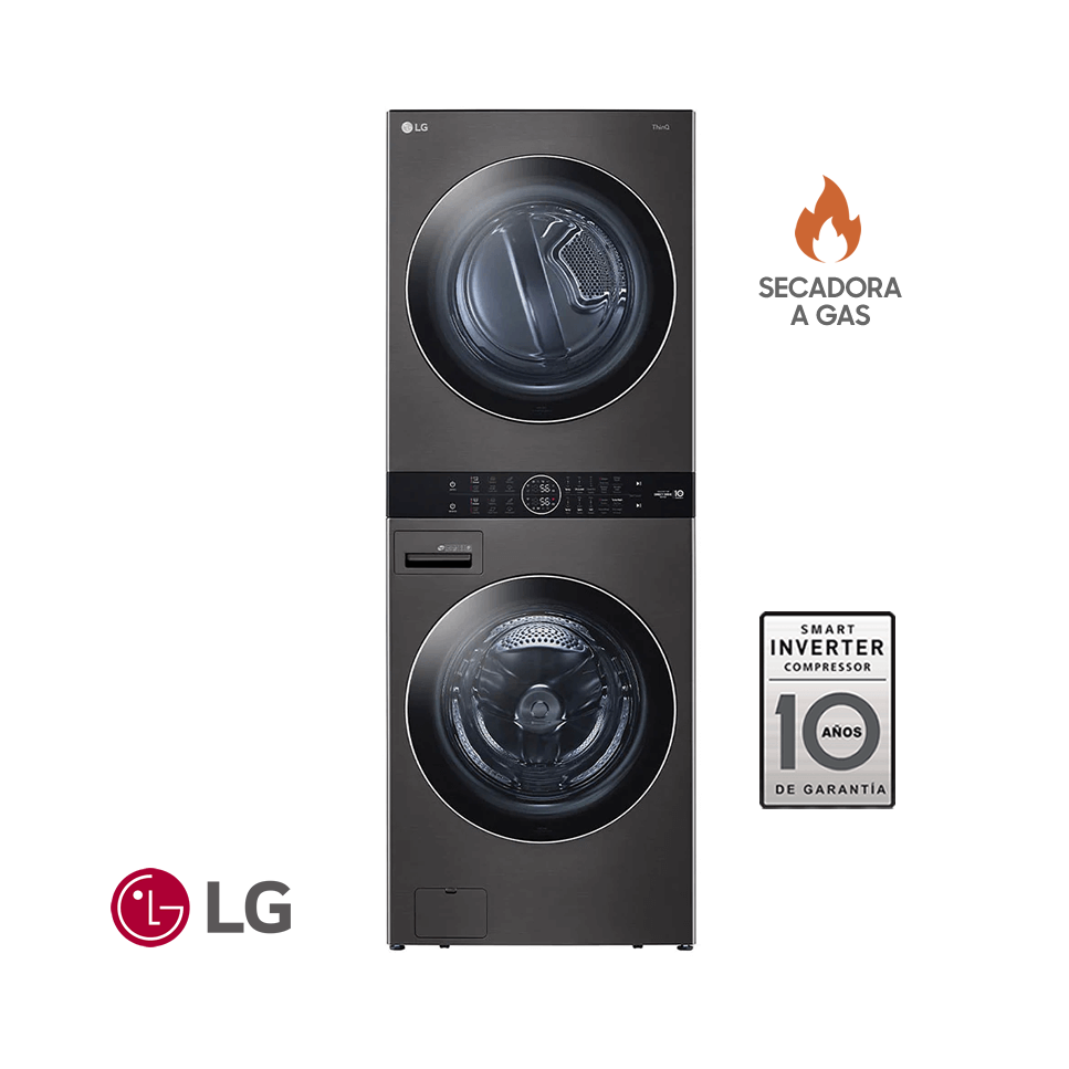 Torre de Lavado de Gas LG 25 kgs WashTower™ WK25BS6