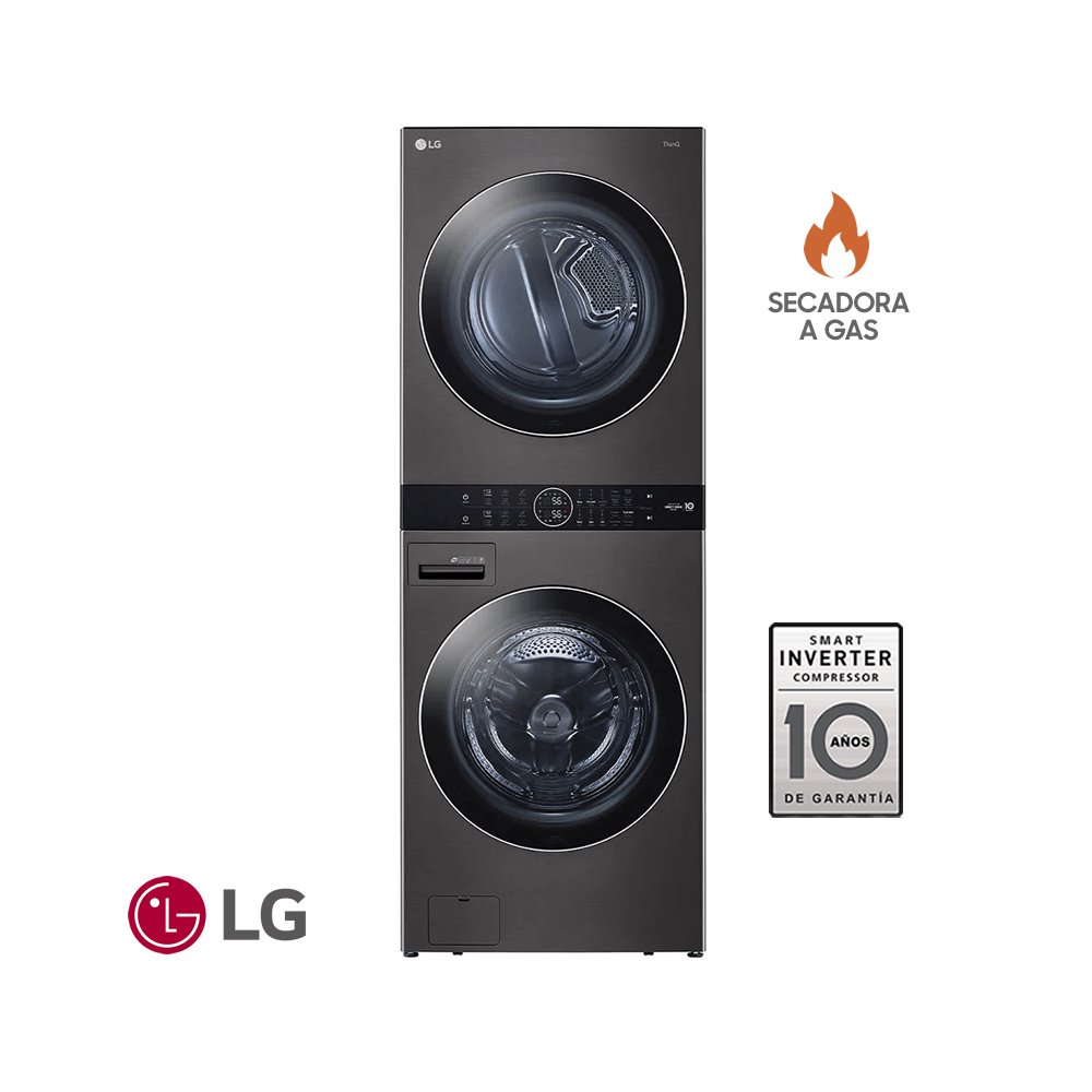 Torre de Lavado de Gas LG 25 kgs WashTower™ WK25BS6