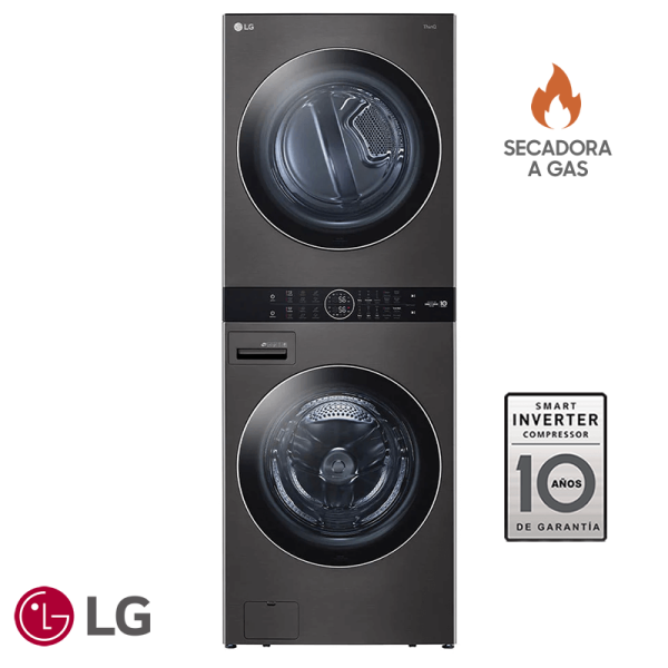 Torre de Lavado de Gas LG 25 kgs WashTower™ WK25BS6