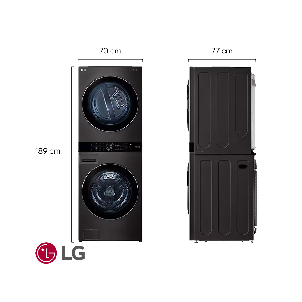 Torre de Lavado de Gas LG 25 kgs WashTower™ WK25BS6