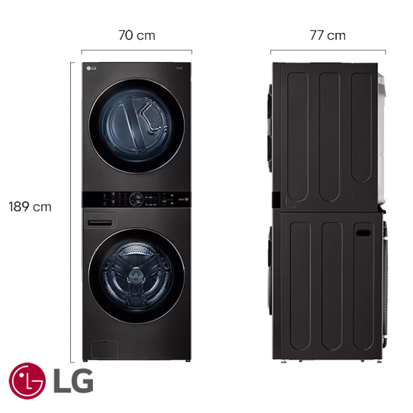 Torre de Lavado de Gas LG 25 kgs WashTower™ WK25BS6